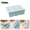 1pcs Giant Storage For Food Meal Sauce With Lid Silicone Freezer Trays Extra Large Soup Ice 3 Cubes Tray Food Freezing Molds