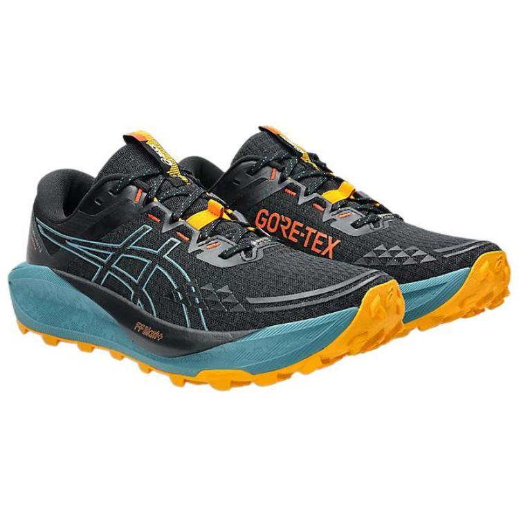 Asics Gel Trabuco 13 GORE-TEX Black Atlantis Blue Men Sneakers 1011B978-001