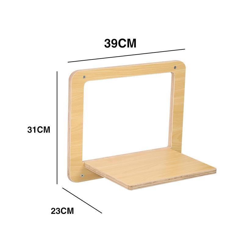 Solid Wood Hanging Hammock for Cats Stable and Steady Wall Mounted Cat Jumping Platform Scratch-resistant Pet Products