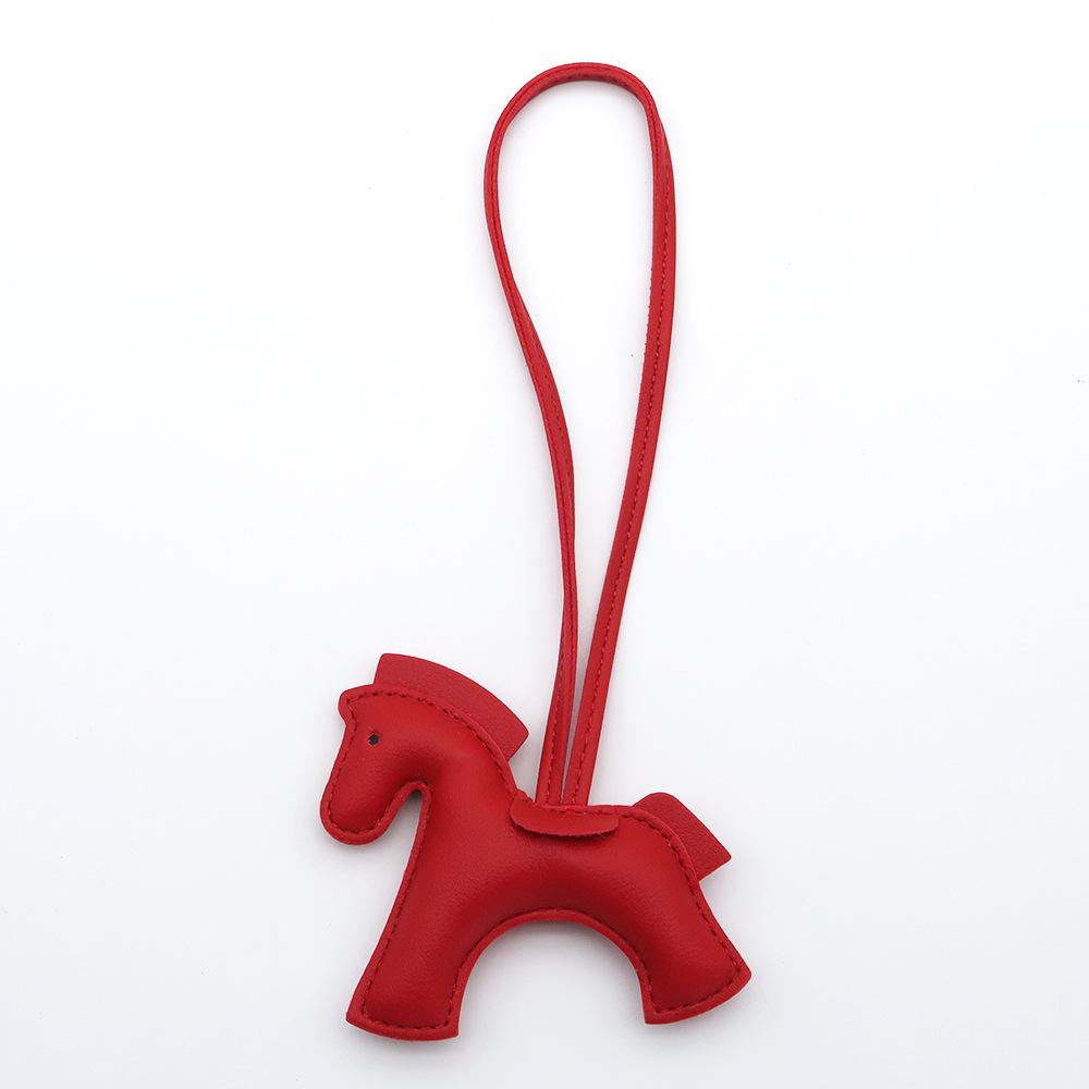 Chic Little Horse PU Leather Pendant: High-End Versatile Bag and Car Accessory