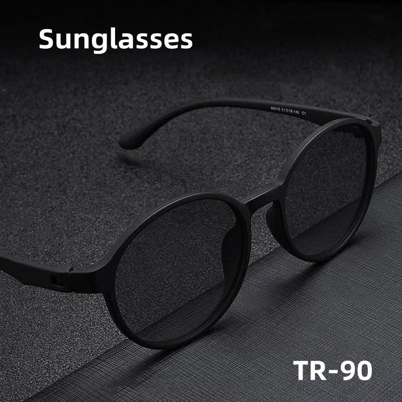 Polarized UV Protection Lightweight Comfortable Durable High Quality Stylish Retro Round Shaped Male Sun Glasses