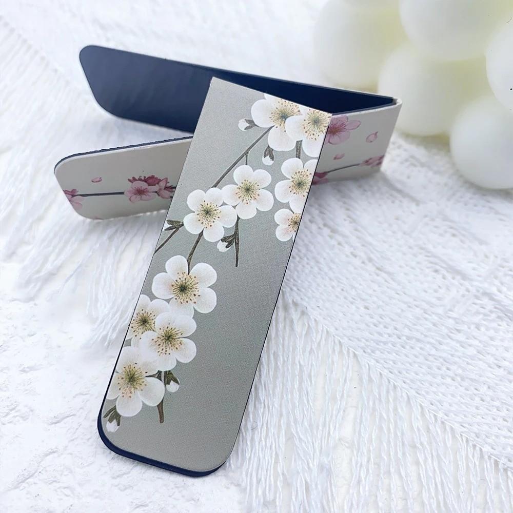 5 Pcs/Set Flower Pattern Annotated Bookmarks  for Reading, Annotation, and Gift