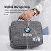 Large Capacity USB Gadget Cable Bag Hard Disk Charger Organizer For BMW E46 E90 E60 F10 E39 F30 E36 E87 E90 E30 E53 F31 E92
