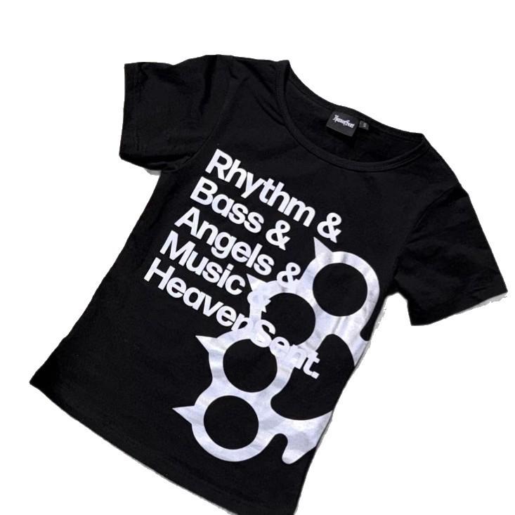 In Stock: Y2K Printed Slimming Short Sleeve Women's T-Shirt - European & American Summer Hip Hop Street Style