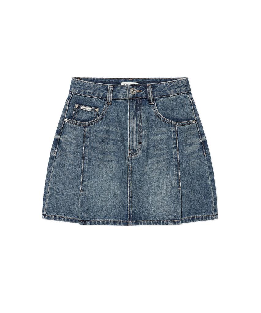 Wacky Willy Women'S Denim Mini Skirt Blue