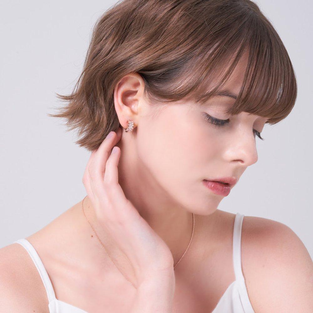 Half Bold Bangle Earrings Elspee502