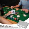 Aluminum Attache Case with Lock and Handle Protection, Game Card Storage Organizer, Silver