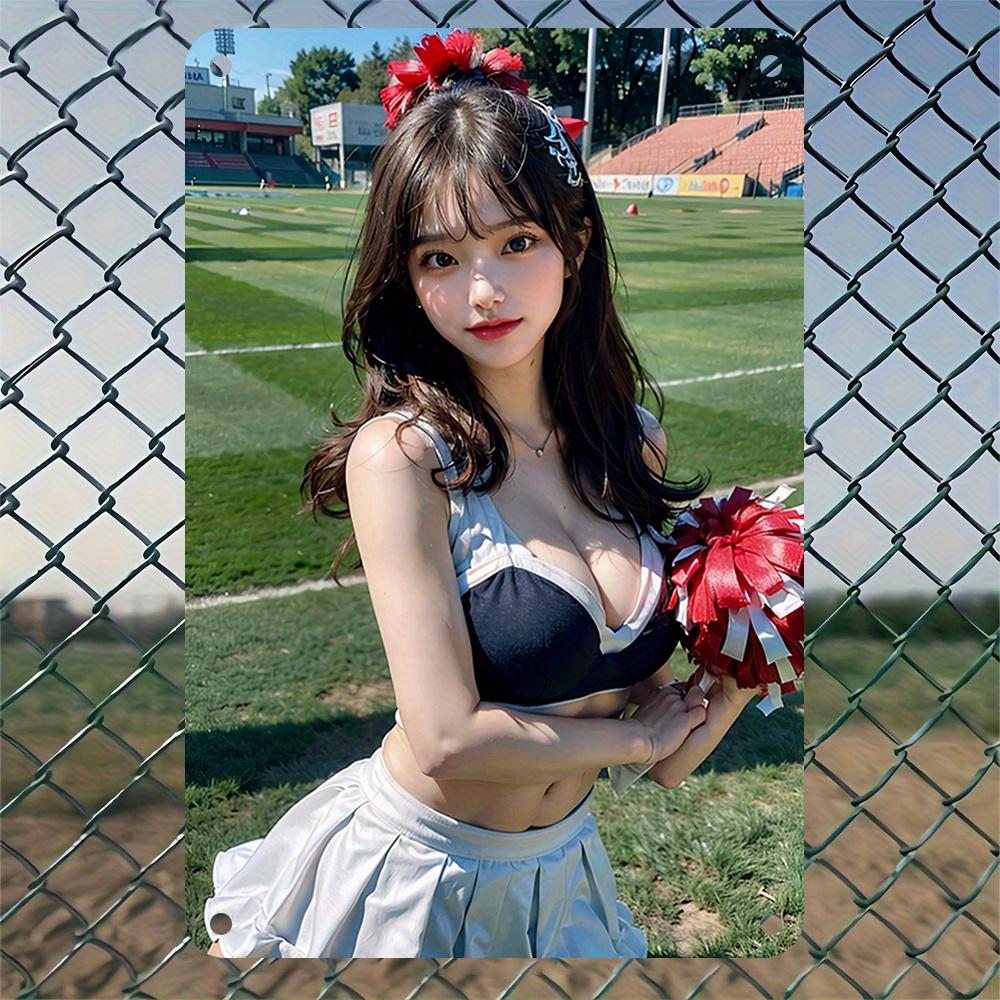 Retro Metal Tin Sign Vintage Dancing Girl Wall Art 8x12 Inch for Home Bar Cafe Decor