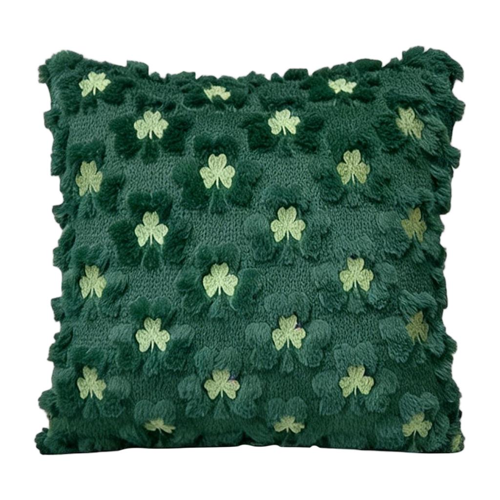 Green Embroidered Pillowcase, High-end Sofa/bedside Cushion Cover (pillow Insert Not Included)