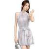 New Chinese style national style neck sling dress women's new summer small niche design short skirt