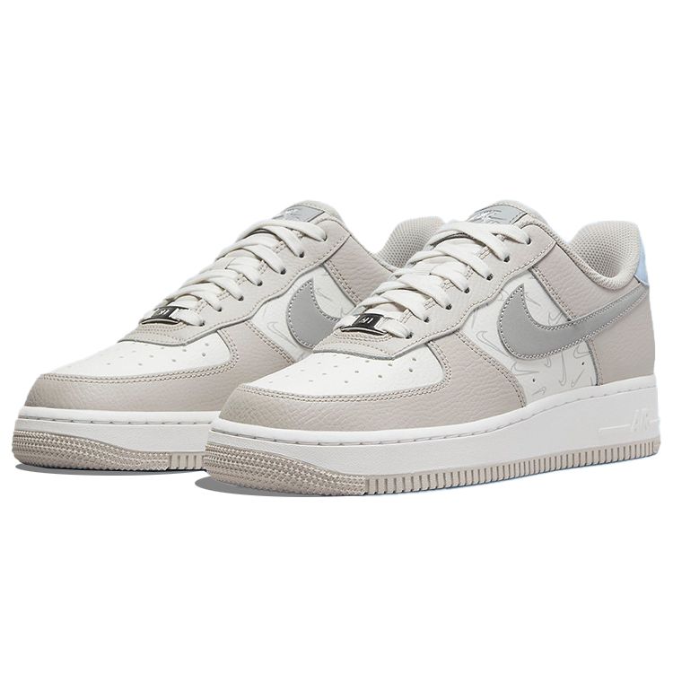 Nike Air Force 1 07 Reflective Swooshes Women Sneakers White Sail Pure-Platinum DR7857-101
