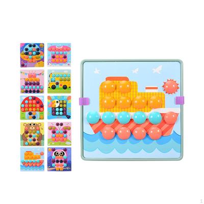 Color Matching Pegboard Promotes Fine Motor Skill Early Learning Educational Toys Preschool