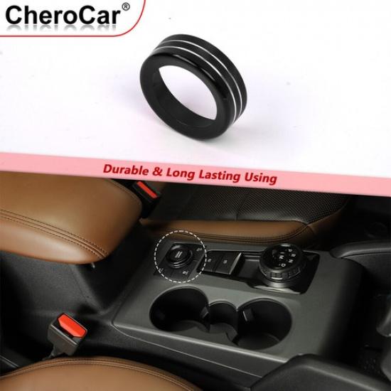 Schwarzer Schalthebelknauf Zierring für Bronco Sport 21+ Zubehör