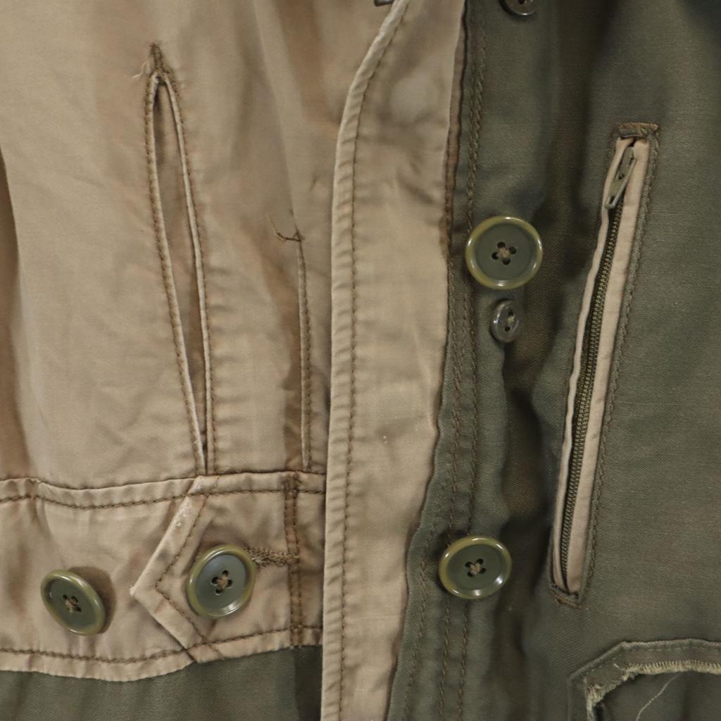 GIGNI made in Japan patchwork Military jacket khaki Women Used