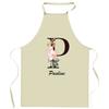 Tablier De Cuisine - Pauline Lettre - Impression Bretonne - Coton Résistant - Fabriqué En Bretagne