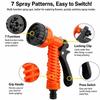 7 Spraying Functions Garden Watering Hose Lightweight Durable Materials High Pressure Water Sprayer Rubber Car Wash Sprayer