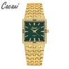Cacaxi Vintage Square Watch Ladies Fashion Green Diamond Watch