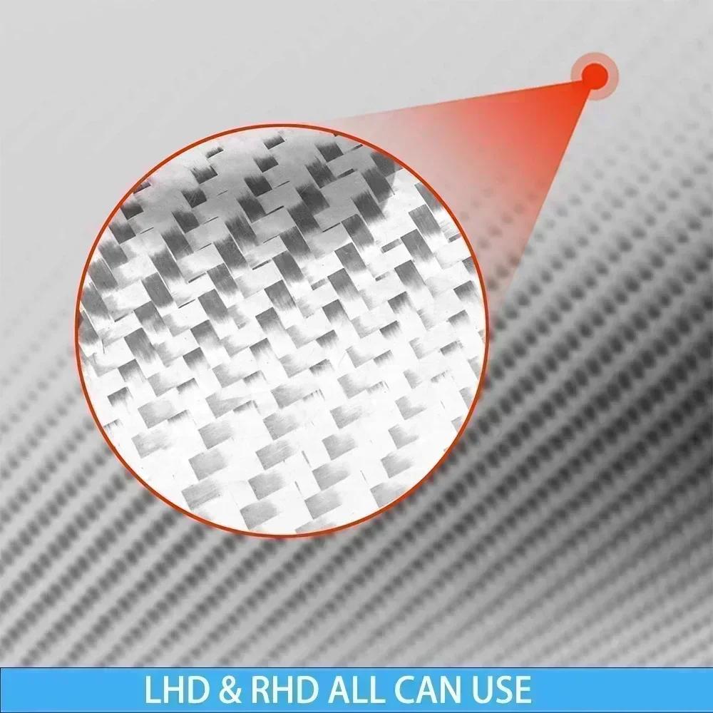 Carbon Fiber Car Accessories Roof Safety Rails Modified Interior Trim Cover Soft Sticker For Toyota Tundra Sequoia 2007-2013