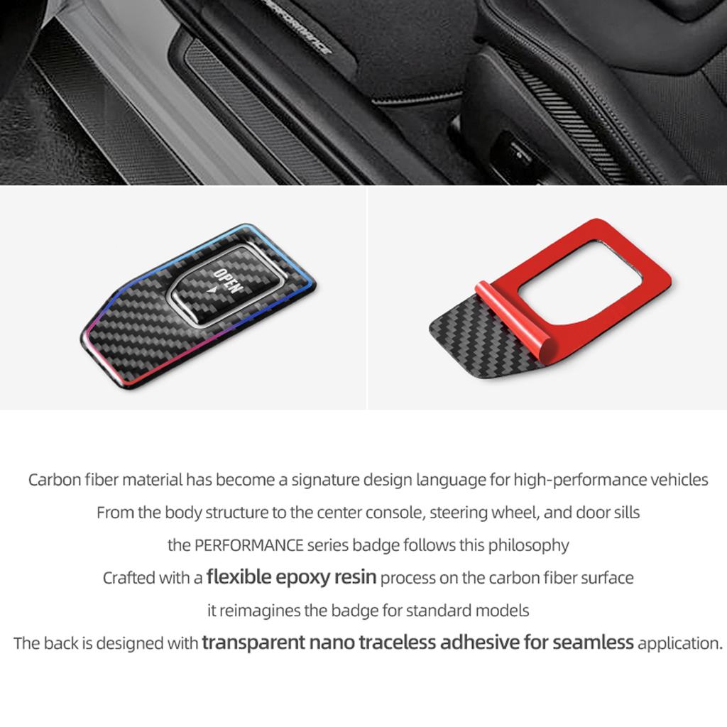 For BMW X3 G45 G48 2025- Carbon Fiber Dashboard Glove Box Switch Panel Trim Decor Sticker Car Interior Tuning Accessories
