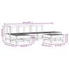 VidaXL Salon de jardin 6 pcs bois massif douglas 3186310