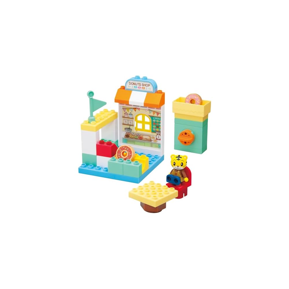 BANDAI Shimajiro Action Block Set Donut Shop Toy Age 3+