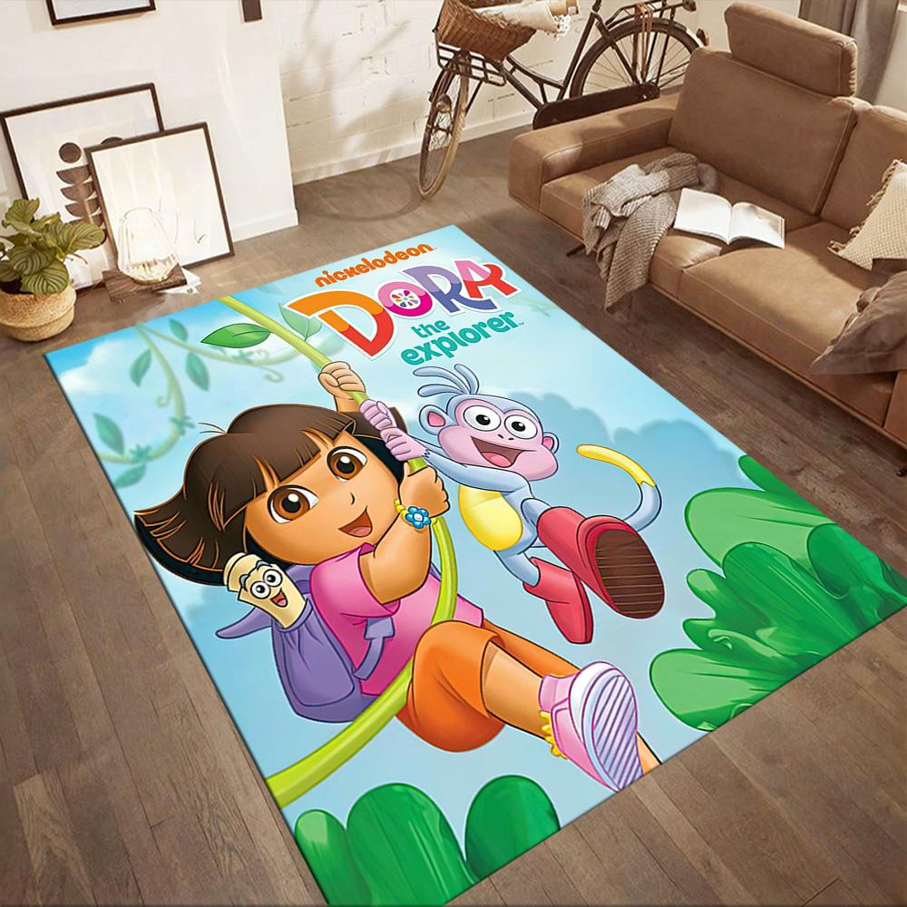 I tappeti quadrati Dora And Boots Adventure sono un'ottima scelta per soggiorni, camere da letto, decorazioni per la casa e come regali.