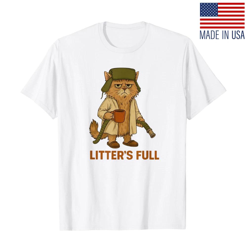 SALE Litters Full Cat Parody Funny Cat Christmas Unisex Inspired Graphic T-Shirt XL