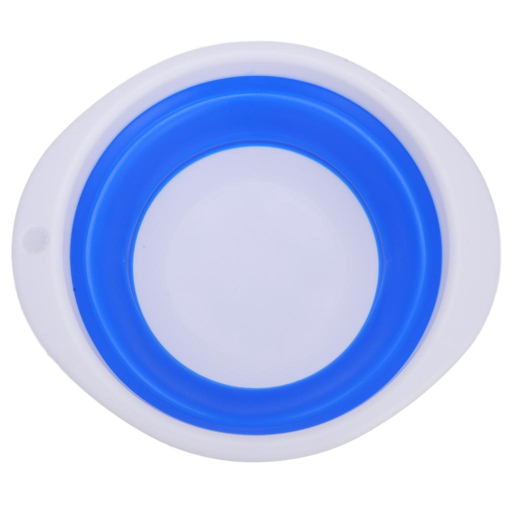 Folding Basin Portable Multifunctional Plastic Rubber Vegetable Washing Bucket for Travel23x20x7cm