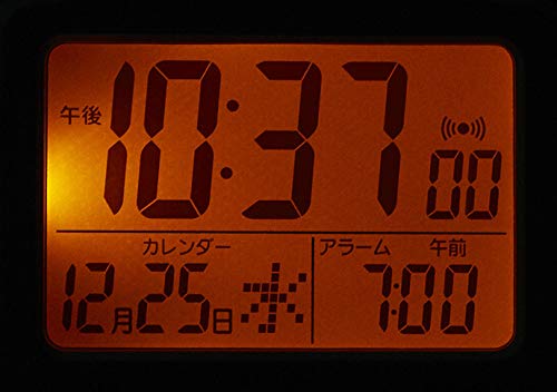 RHYTHM Alarm Clock, Radio-Controlled, Voice Alarm, Travel Clock, Silver, 9.5x7x2.1cm (Closed), 8RZ214SR19