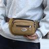 Fashion Canvas Waist Bag for Men Versatile Mobile Phone Holder Ideal for Outdoor Use