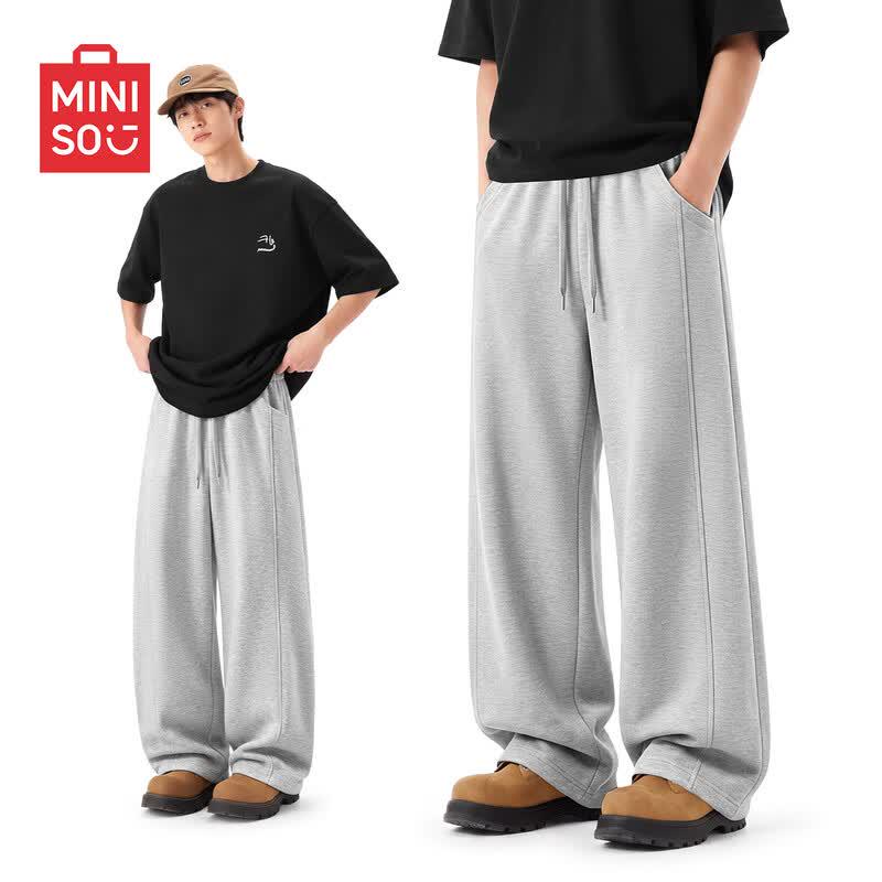 MINISO Men's Relaxed Fit Straight-Leg Sweatpants