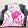 1Pc Peppa Pig Ice Cream Party Blanket For Couch Bed Plush Cozy Fuzzy Blanket Super Soft Warm Blankets For Fall And Winter 0918106