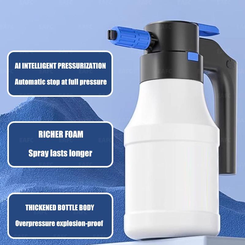 EAFC 1.5L Electric Car Foam Sprayer, Car Wash Hand-held Foam Watering Can Air Pressure Sprayer, For Car Wash Foam Gun Car Washing RV Washing