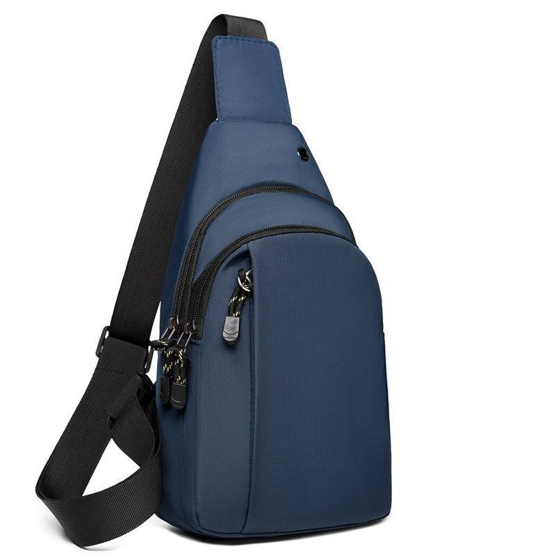 Men's breast bag New outdoor sports bag Portable storage bag Casual outdoor commuting fashion chest bag