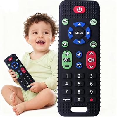 Silicone Baby Teether Soothing Teether Early Educational Sensory Toys for Infant Teether Remote Control Shape