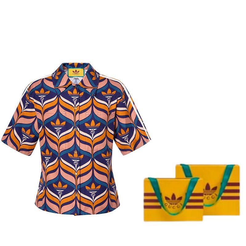 GUCCI X Adidas Interlocking G And Trefoil Shirt 703002-ZAJS5-7694