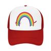 Rainbow Cat LGBTQ Pride  Trucker Hat Adult HipHop  Mesh Baseball Cap Summer Adjustable Sports Cap