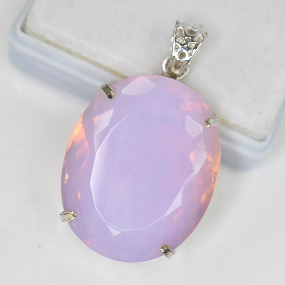 925 Sterling Silver CERTIFIED 147.45 Ct Australian Opal Oval Cut Pendant Gems MY-PD-130-NS