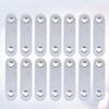 20Pcs Silver 77Mm Stainless Steel Corner Brace Heavy Duty Straight Mending Plate for Furniture DIY Projects Cabinet Window Steel