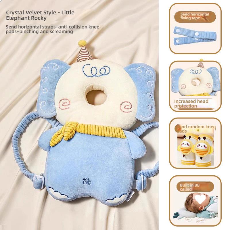 Bebek Baş Koruyucu Sırt Çantası Göğüs Kayışlı BB Sesli Yürümeye Başlayan Çocuk Sürünen Yürüyen Güvenlik Minderi Güvenlik Yastığı