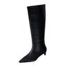 Fashion Long Boots Women Pointed Toe Low Heels Fashion Shoes Winter Knee High Boots 2025 Goth Designer Dress Chelsea Botas Para Mujer
