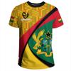 GHANA Flagge 3D-Druck Sport Schnelltrocknend Atmungsaktiv Herren T-Shirt Outdoor Fußballtrikot Fan Club