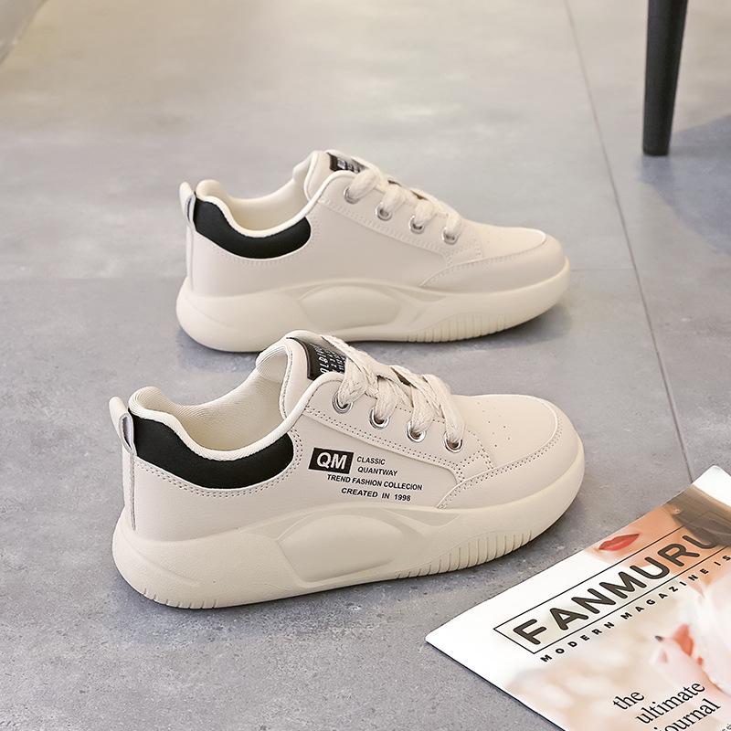 2025 Women's Spring Flat Sneakers: Non-Slip, Versatile, Stylish Little White Shoes - Model 6682