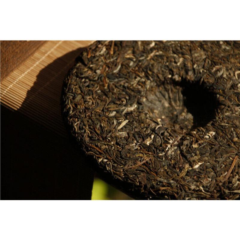 357г Сырой чай Пуэр Старый Паньчжан Коричневая гора Юньнань Семь пирожных ручной прессовки — фото 12