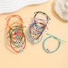 Handmade Braided Alloy Sports Fan Bracelet Baseball Basketball Soccer Team Support Unisex Wristband Jewelry