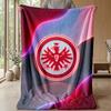 Eintracht Frankfurt Fußball Druck Flanelldecke, Weiche Warme Leichte Überwurfdecke für Sofa Bett Camping