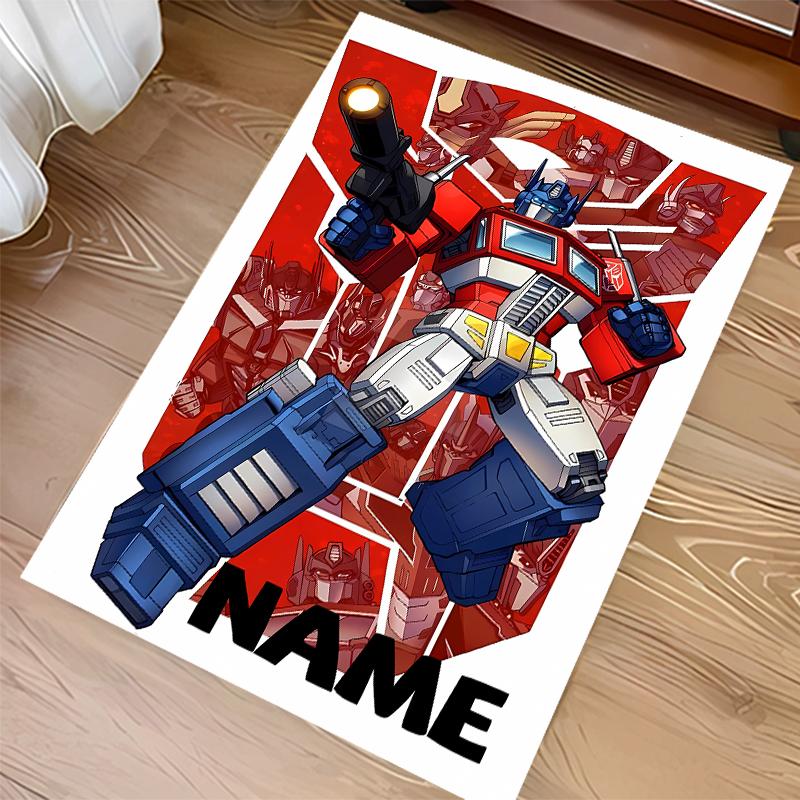 Custom personalization Optimus Prime Print Area Rug - Soft, Washable Non-Slip Indoor Mat,Living Room,Home&Office Decorative Rug