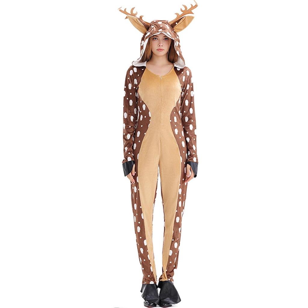 CSILOVEE Brown Reindeer, Deer, Bambi, and Shifu Elephant Cosplay Costumes for Home Use, Adults, and Kids, Women, Girls, and Kids, Perfect for