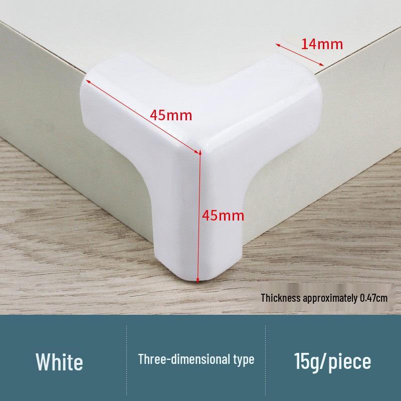 Silicone Soft Anti-Collision Corner Protector for Glass Tables - Thickened T-Shaped Right Angle Cover for Children