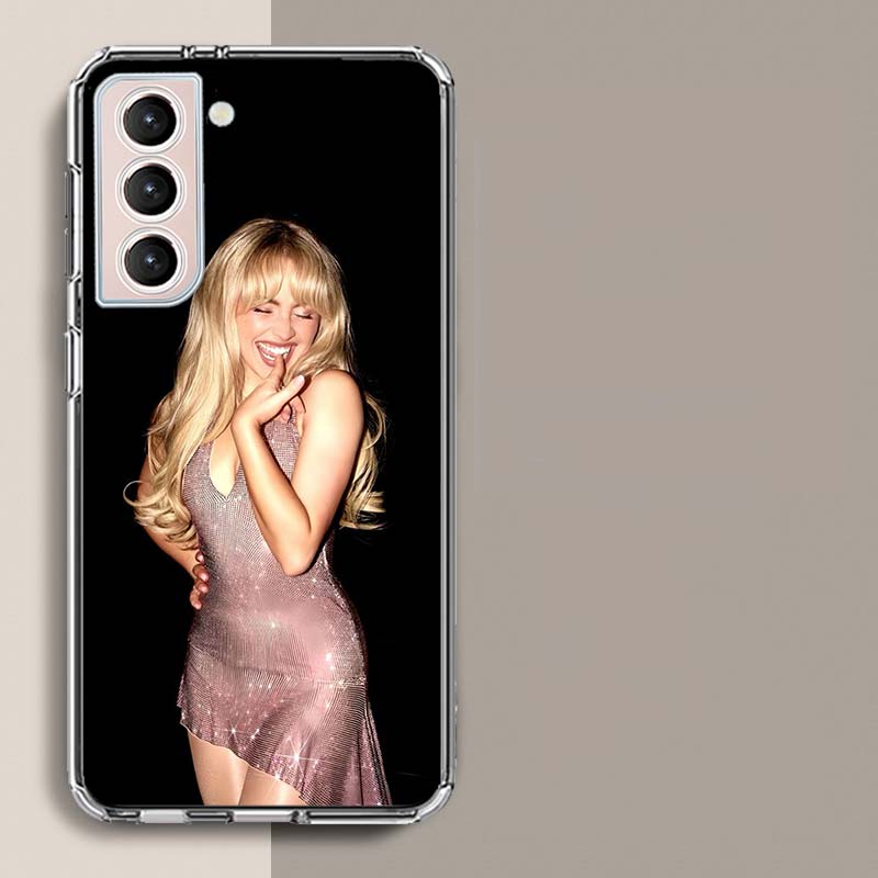 Singer S-Sabrina Carpenter Phone Case For Samsung Galaxy S25 Edge S24 S23 FE S21 S20 S10 Plus S22 S26 Ultra Cover Clear Cases TP